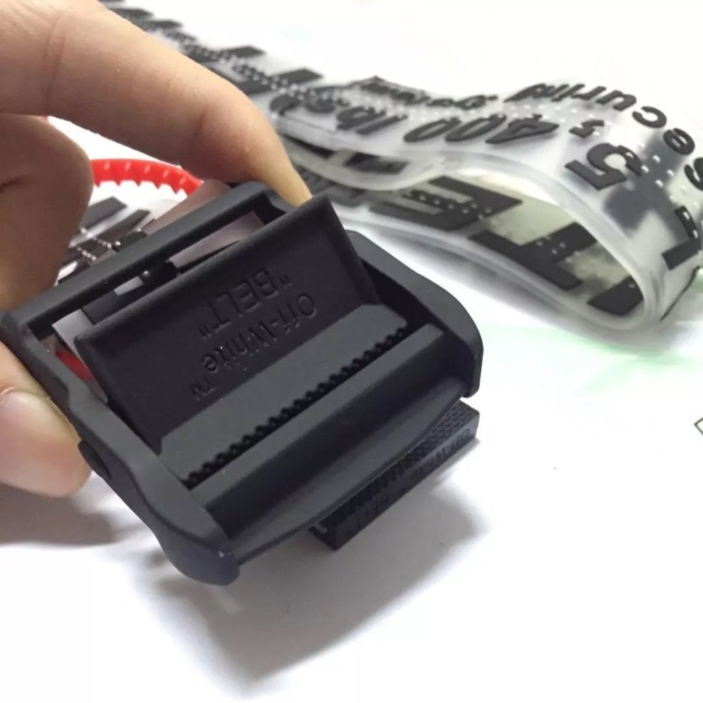 Off White Transparent Belt
